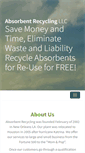 Mobile Screenshot of absorbentrecyclingllc.com